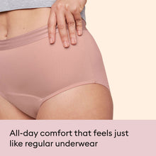 for All Leaks Light Absorbency Hi-Waist Bladder Leak Underwear, Extra Large, Desert Rose