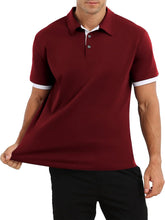 Mens Short&Long Sleeve Polo Shirt Casual Slim Fit Polo Tee Basic Designed Cotton Shirt for Man