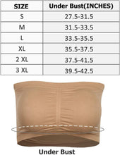 Women Strapless Bandeau Bra,Comfortable Wirefree Padded Bralette Tube Bra S-XXXL 1/2/3 Packs