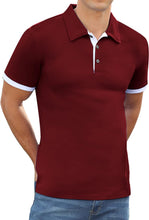 Mens Short&Long Sleeve Polo Shirt Casual Slim Fit Polo Tee Basic Designed Cotton Shirt for Man