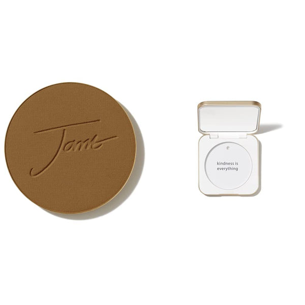 Jane Iredale Purepressed Base Mineral Foundation Refill or Refillable Compact Set| Semi Matte Pressed Powder with SPF | Talc Free, Vegan, Cruelty-Free