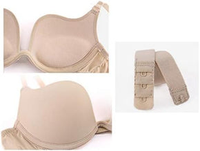 Women Deep U Multi-Way Convertible Plunge Bra Criss Cross Low Back Halter