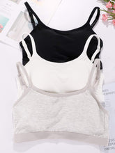 3 Pieces Mini Camisole Bra Padded Bra Tank Top Bra Women Sports Bra with Straps