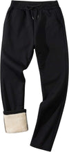 Men'S Winter Fleece Pants Sherpa Lined Sweatpants Active Running Jogger Pants