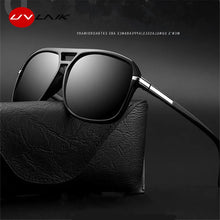 UVLAIK Rectangle Polarized Sunglasses Men Oversized Mirror Driving Sun Glasses Brand Designer Driver Sunglass UV400 Goggles