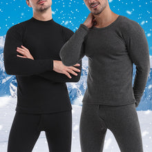 Winter Thermal Underwear Set For Men Thickened Bottom Shirt Long Johns 2pcs Thick Fleece Pajamas Suit Inner Wear Basic Clothing