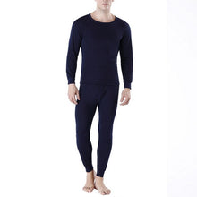 Winter Thermal Underwear Set For Men Thickened Bottom Shirt Long Johns 2pcs Thick Fleece Pajamas Suit Inner Wear Basic Clothing