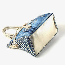 Denim Bags for Women Shoulder Bag Tote Bag with Diamond Jean Handbag Crystal Crossbody Bag