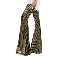 Fashion Shiny High Waist Wide Leg Pants Women Sequins Wide Leg Pants Flared Trousers Disco Dance Party Y2k Style Streetwear