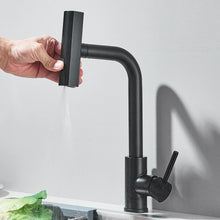 Pull Out Kitchen Faucet With Retractable 3-way Sprayer Single Handle Water Crane Tap for kitchen