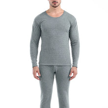 Winter Thermal Underwear Set For Men Thickened Bottom Shirt Long Johns 2pcs Thick Fleece Pajamas Suit Inner Wear Basic Clothing