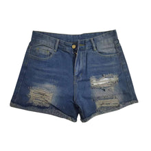 New High Waist Holes Ripped Denim Shorts Female Summer Korean Rolled  Wide Leg Loose Plus Size Jean Shorts Women's Denim Shorts