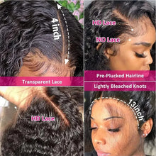 200% Density 13x6 Deep Wave Lace Front Wigs Human Hair 13x4 Hd Lace Frontal Wigs Pre Plucked For Women