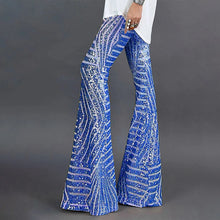 Fashion Shiny High Waist Wide Leg Pants Women Sequins Wide Leg Pants Flared Trousers Disco Dance Party Y2k Style Streetwear