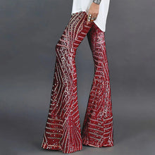 Fashion Shiny High Waist Wide Leg Pants Women Sequins Wide Leg Pants Flared Trousers Disco Dance Party Y2k Style Streetwear