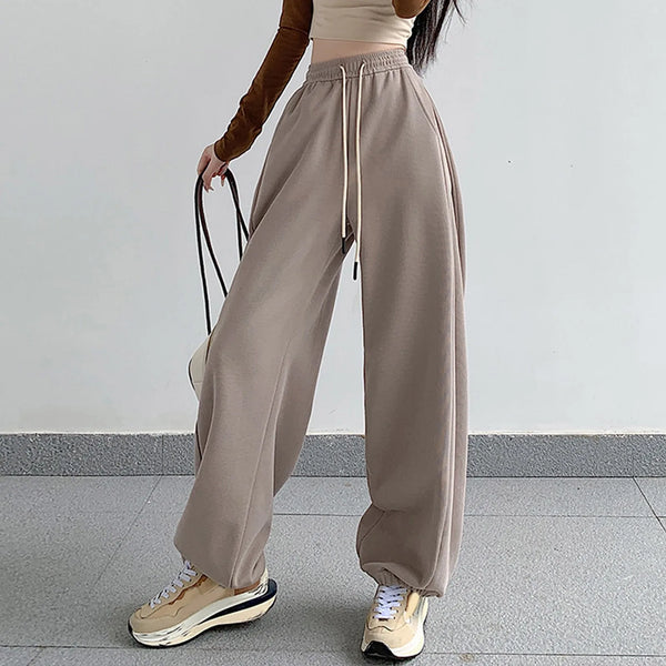 New Women'S Lined Cargo Trousers Warm Winter Thickened Sports Pantalones Fleece Casual Pants Sweatpants Harajuku Streetwear