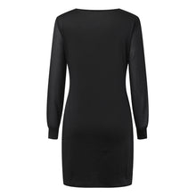 Dresses For Women 2024 Casual Shiny Mesh Long Sleeve Body Slim Dress Crewneck Elegant Dresses For Wedding Guest Woman Clothing