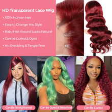 30inch 99j Burgundy Lace Front Wig Human Hair Body Wave 13x6 Hd Lace Frontal Wigs Burgundy Wig Red Lace Front Human Hair Wig