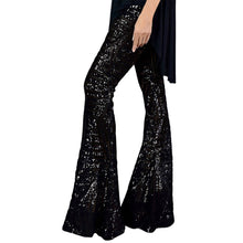 Fashion Shiny High Waist Wide Leg Pants Women Sequins Wide Leg Pants Flared Trousers Disco Dance Party Y2k Style Streetwear