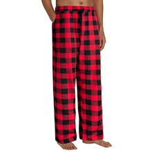 Men Pajamas Plaid Pants Sleep Long Pant With Pockets Soft Pj Bottoms Classic Home Wear Elastic Waist Korean Fashion Clothing