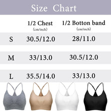 3 Pack Women'S Yoga Sports Bra Cross Back Sleep Bra V Neck Cami without Steel Ring