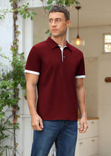 Mens Short&Long Sleeve Polo Shirt Casual Slim Fit Polo Tee Basic Designed Cotton Shirt for Man