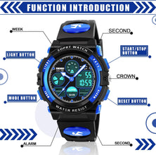 Kids Digital Watches, LED Waterproof Sports Watches for Kids- Best Gifts for Boys Girls